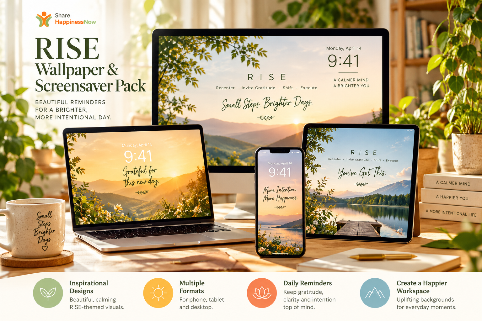 RISE Wallpaper & Screensaver Pack